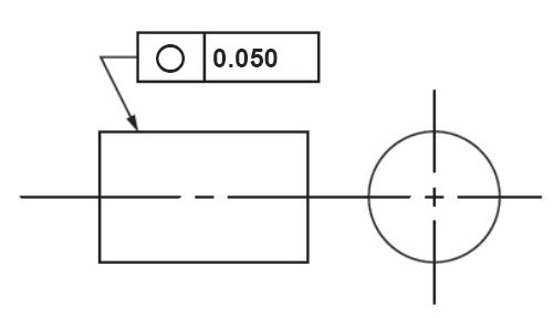 GD&T Circularity (Roundness) Drawing Callout