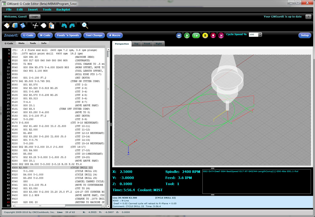 G-Code Backplotter and Simulator