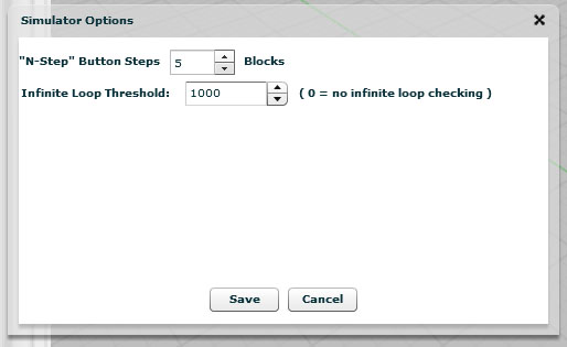 G-Code Simulator Options
