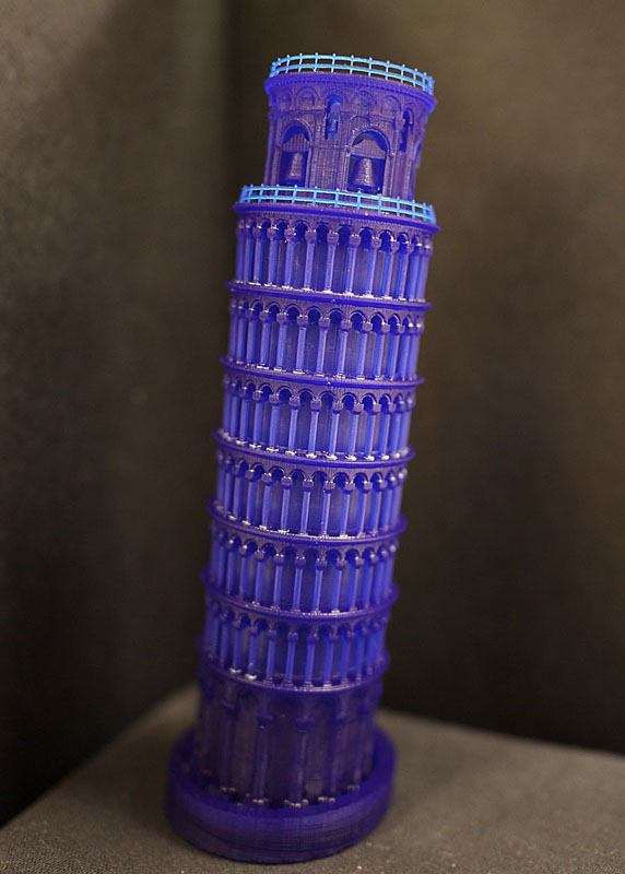 3D print of leaning tower of Pisa